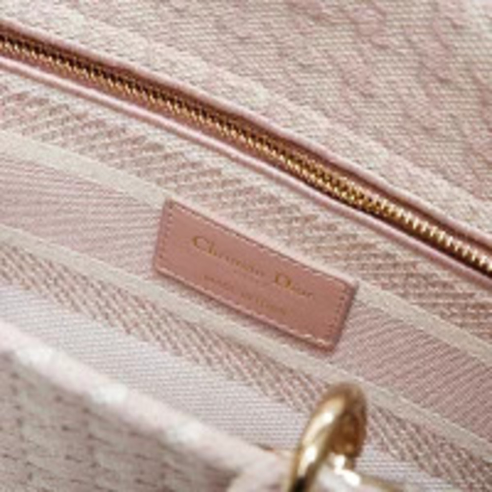 Christian Dior Lady Canvas LITE Handbag Pink - Picture 11 of 13